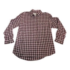 Chandler Hill Blue Plaid Button-Down‎ Shirt, Size M